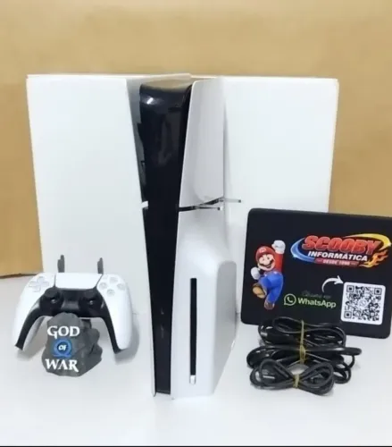 PS5 SLIM MÍDIA FÍSICA 1 TB SEMINOVO,1 CONTROLE, GARANTIA 1 ANO, LOJA