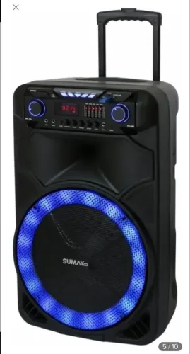 Caixa de som portátil 1000rms