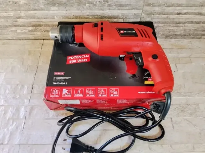 Furadeira Auto Reverso de Impacto Einhell 600W Mandril 13mm 127V