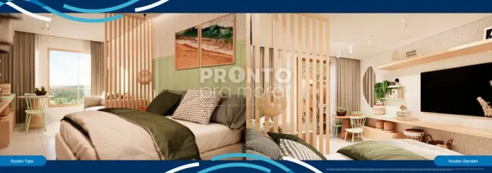 Flat com 1 quarto em Peroba