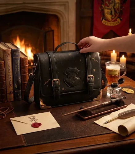 Bolsa Harry Potter Brasão de Hogwarts da marca Imaginarium