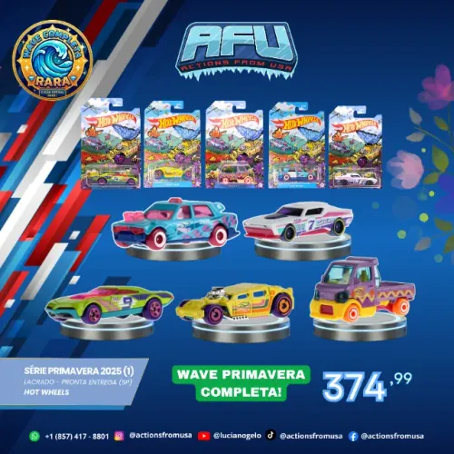 Hot Wheels Wave rara serie primavera - Lethal, speeder, Bound, Time Attaxi e Might K