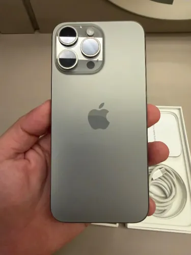 IPHONE 15 PRO MAX 256 NATURAL IMPECÁVEL