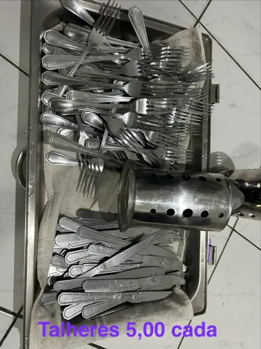 Talheres para restaurante garfo e colher - parcelo na maquininha 