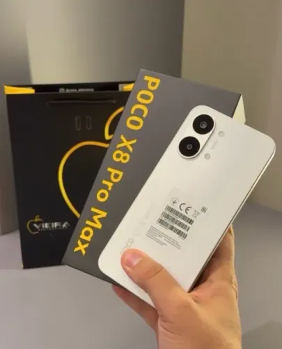Poco x8 PRO MAX 5G NFC 512+12 Novo Garantia Oferta Hoje Jogo Preto Branco