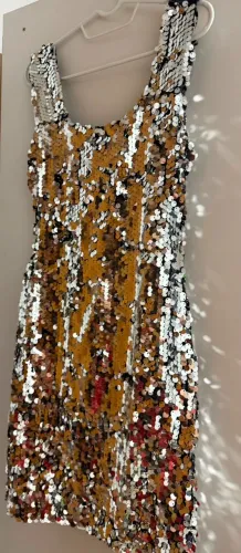 Vestido de Paetê Prata - Veste P/M