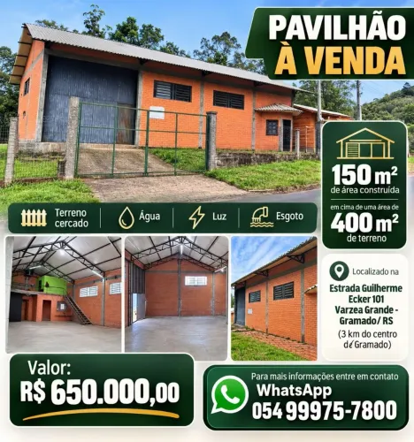 Vendo pavilhão em gramado rs abaixo do valor de mercado