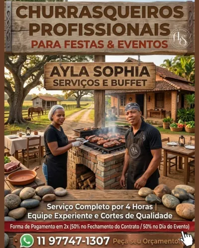 Mão de obra para festas 