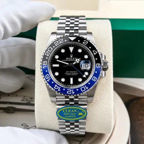 Relógio automático batman clean factory 3285 gmt master rolex
