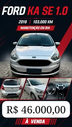 Ford KA 1.0 Se/se Plus Tivct Flex 5P 2019