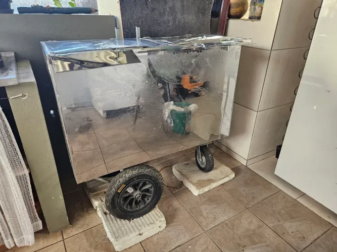 Carrinho de picolé inox