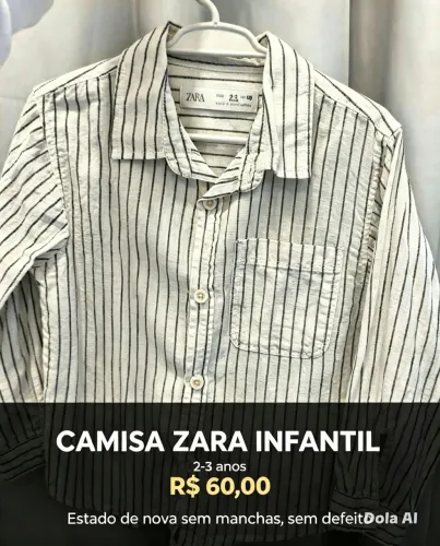Camisa infantil Zara