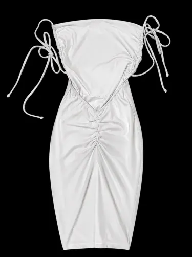 Vestido branco longo