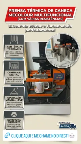 Prensa térmica de caneca