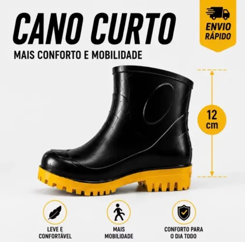 Bota de borracha tamanho 38
