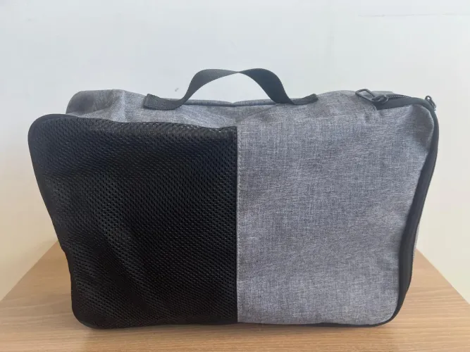 Mala para notebook Lovebok cinza com alça