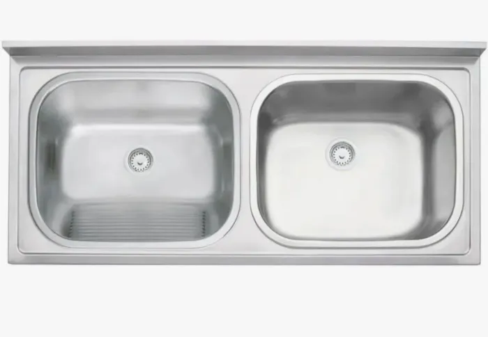 Tanque de lavar roupa duplo hera 30L inox 120x55cm Tramontina