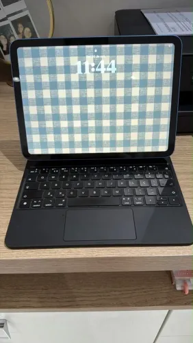 iPad 10ª Geração 64GB + Capa com Teclado + Apple Pencil 1ª Geração + Adaptador