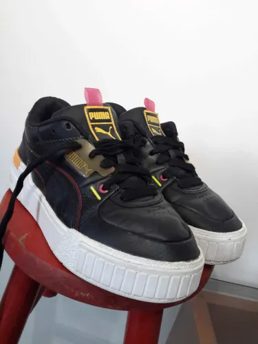 Tênis Puma Cali Sport plataforma preto 37