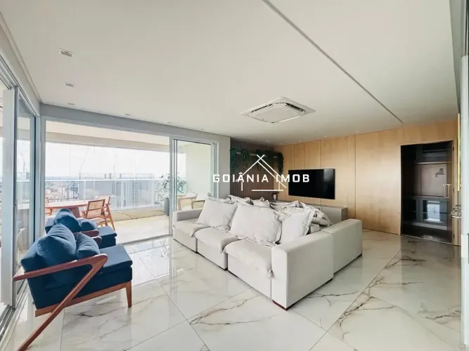 3 suites, mobiliado, andar alto, 170m prx ao Parque Vaca Brava.