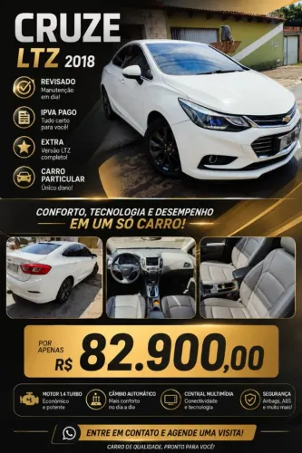 Chevrolet Cruze LTZ 1.4 16V Turbo Flex 4P Aut. 2018