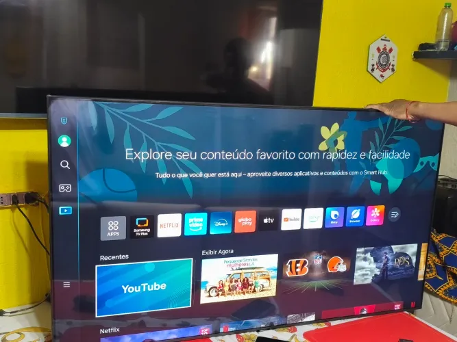 Smart TV Samsung Crystal UHD 4K de 55 polegadas