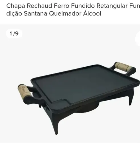 Chapa grelha a álcool 
