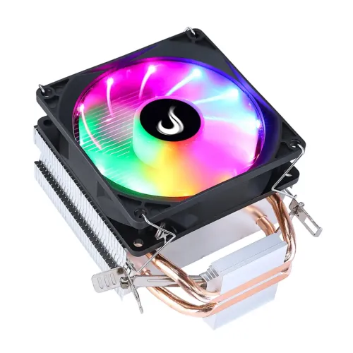 Air Cooler Gamer Rise Mode Z5, Led Rainbow, AMD/Intel, 90mm, Preto