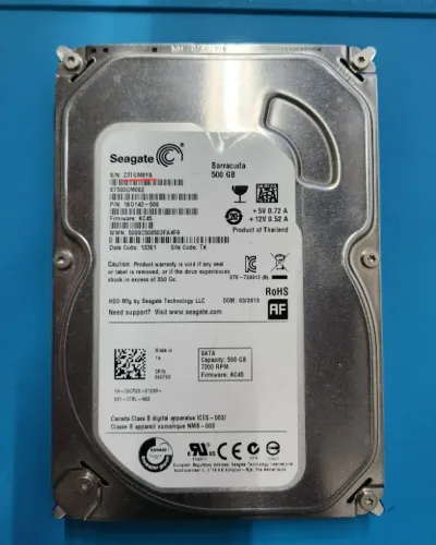 HD SEAGATE de 500 GB de 3,5". Excelente para armazenar jogos e arquivos.