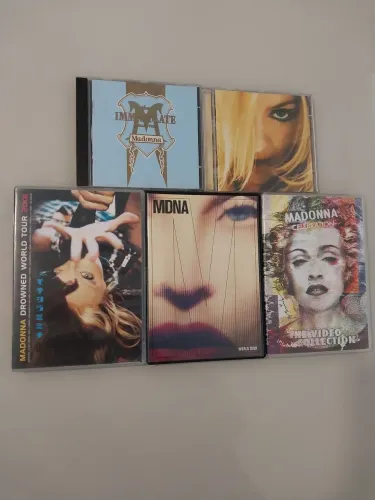 Coleção cds e DVDs da Madonna 