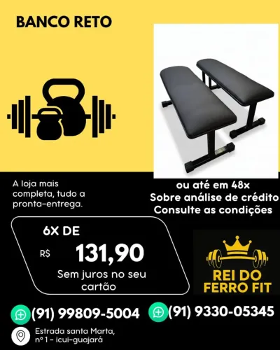 Banco reto 