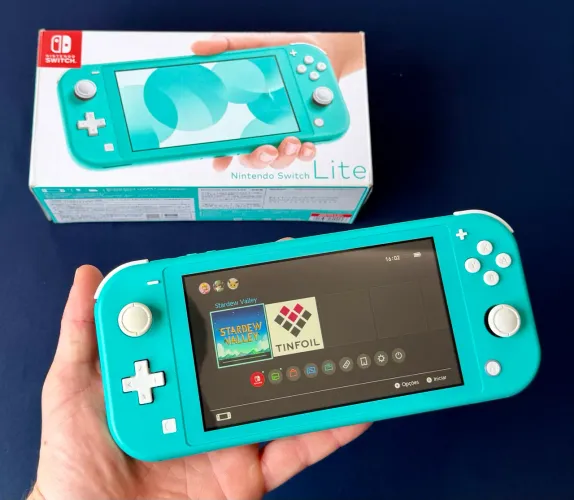 Nintendo Switch Lite DESBLOQUEADO - ACEITO TROCAS/PARCELAMENTO EM ATÉ 18x
