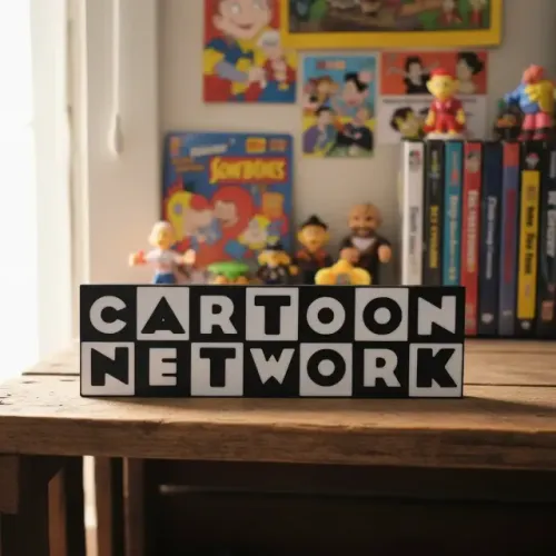 Cartoon Network Impressão 3d Logotipo Nostalgia 7cm