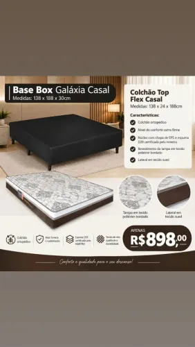 Cama box casal