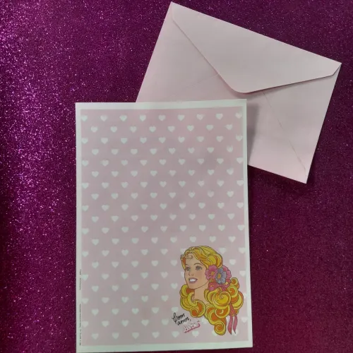 Barbie papel de carta vintage original da Barbie