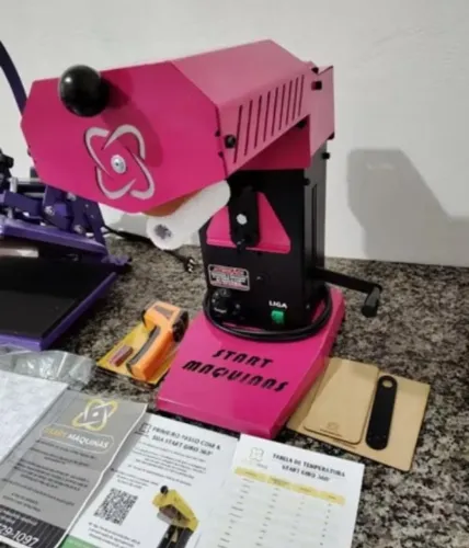 Prensa manual transfer laser start giro 360 slim profissional