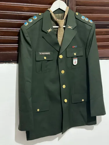 Túnica verde farda completa 