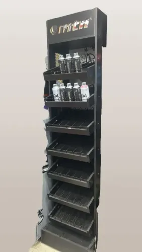 Expositor em MDF na cor preta