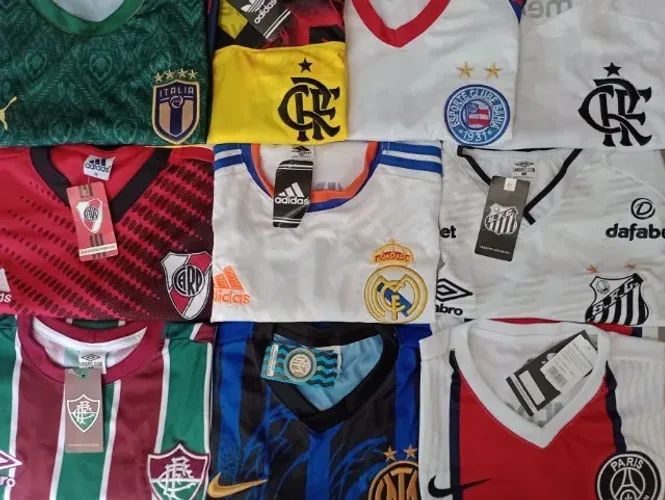 Kit 10 Camisas times de futebol