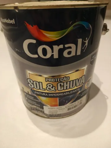 Tinta impermeabilizante Coral branco fosco