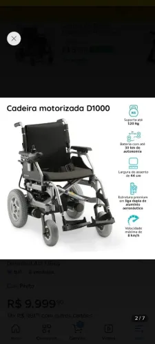 Cadeira de rodas motorisada