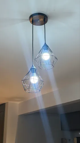 Luminária diamante
