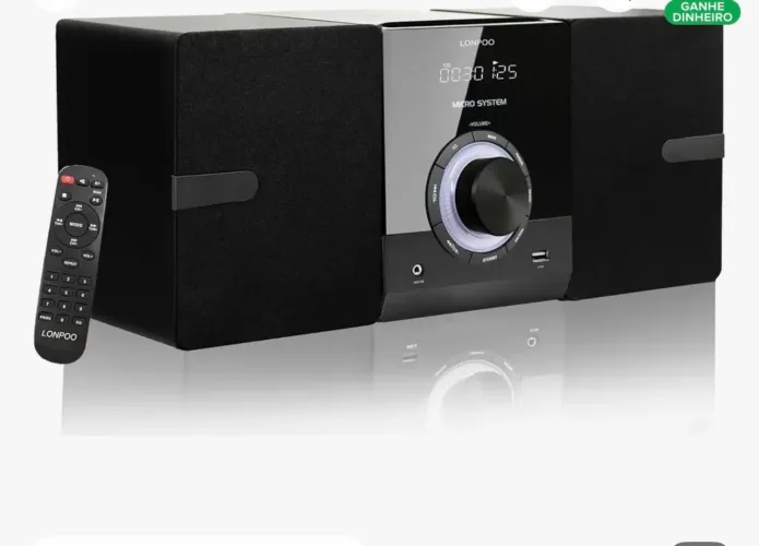 Sistema Estéreo Compacto 30w Cd Bluetooth Usb Rádio Fm Aux