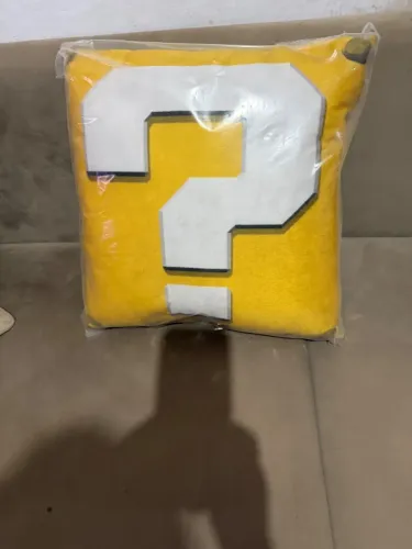 almofada mario, ponto de interrogação ?