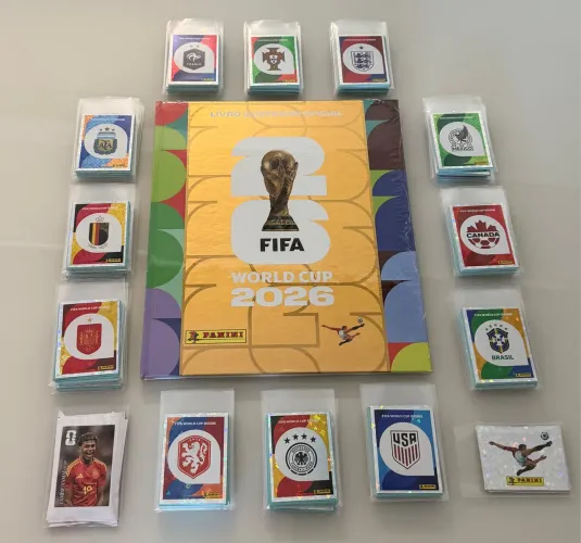 ÁLBUM COMPLETO DOURADO LACRADO COPA 2026