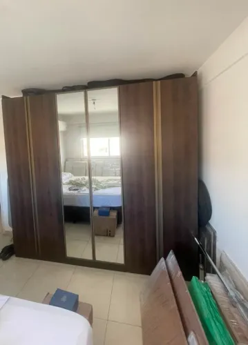 Guarda-Roupa Casal Bartira Monte Rei 6 Portas/Espelho 6 Gavetas Internas em MDP Café/Avelã