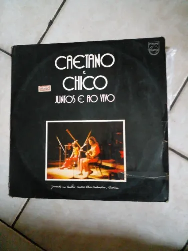 Lp Vinil Caetano e Chico Juntos e Ao vivo