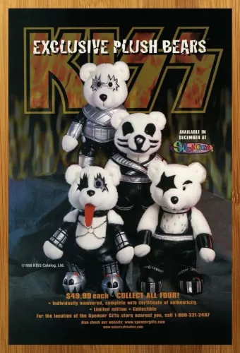 Ursos Banda Kiss 1998