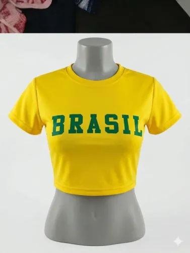 Cropped Brasil Amarelo - Brazilcore