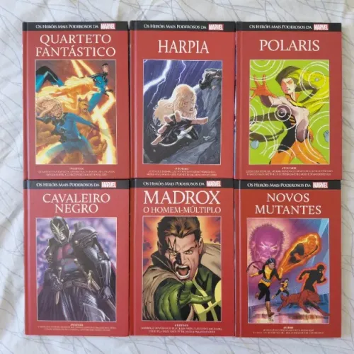 Coleção Salvat Marvel capa vermelha, diversos volumes, $25 cada, vários = desconto